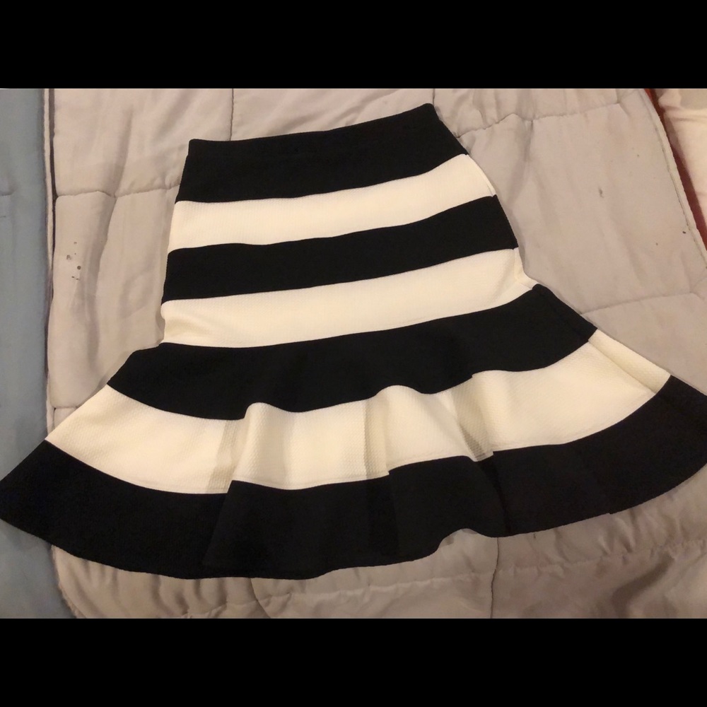 Black and white skirt